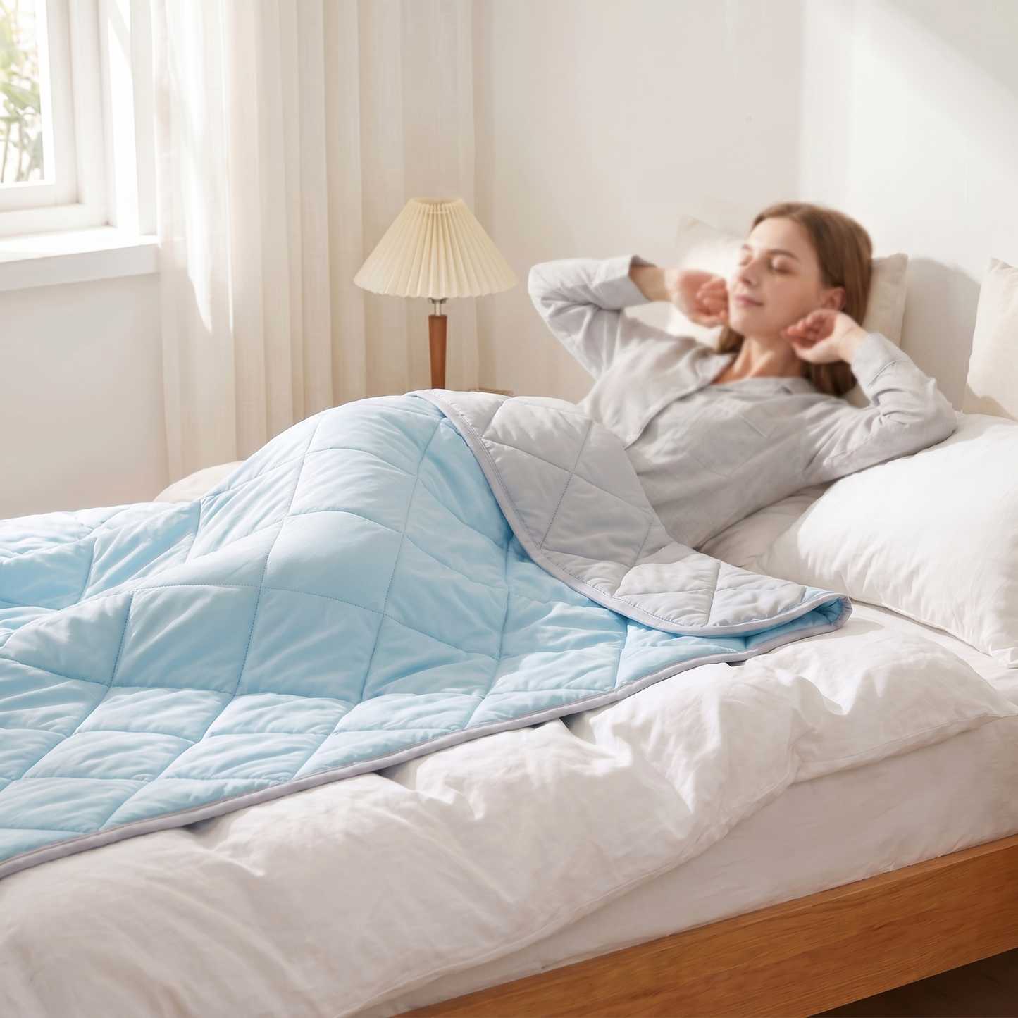Gesteppte, ultrasoft und atmungsaktive Sommerdecke – Schlafen Sie angenehm kühl